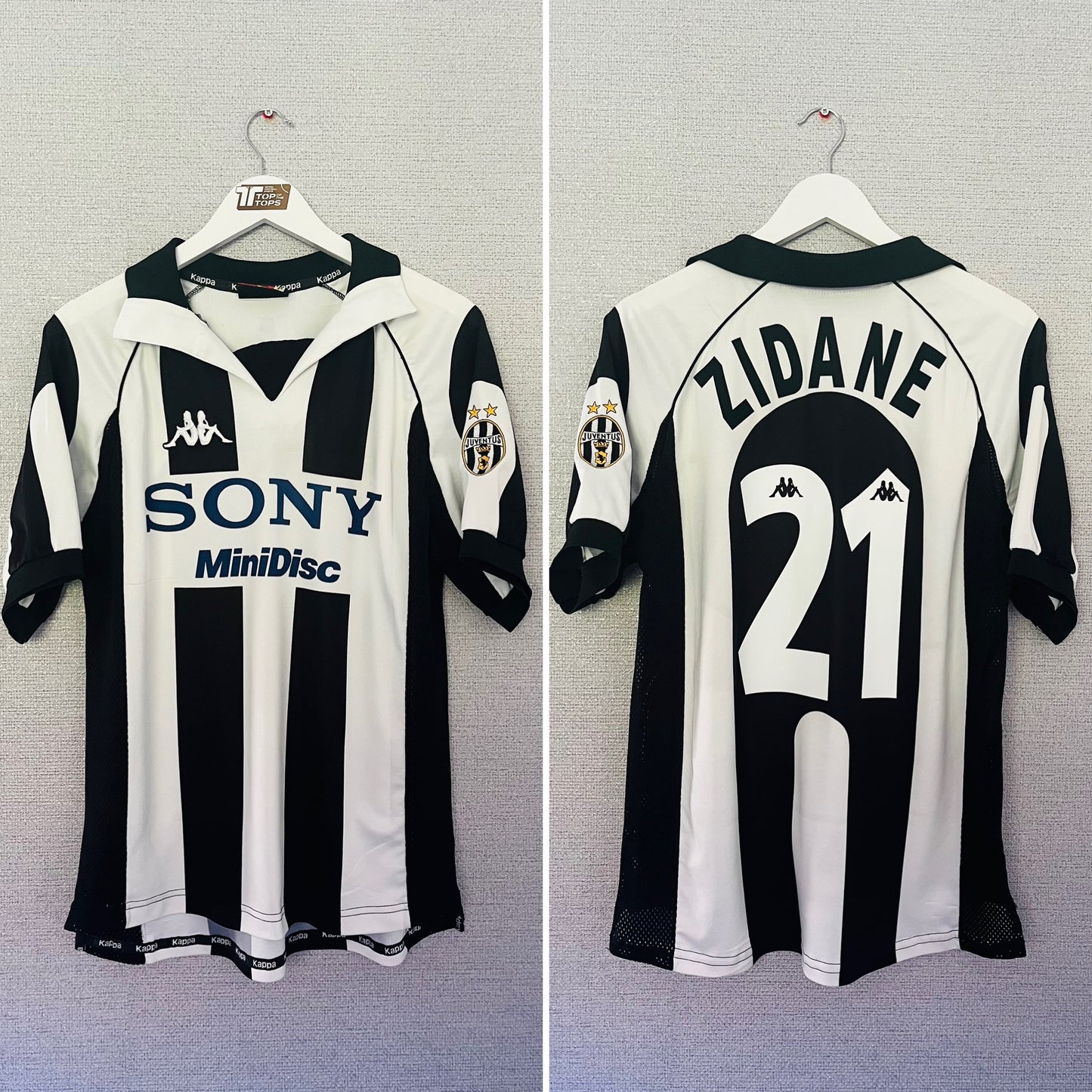 Juventus home football shirt 1997/98 Zidane Medium