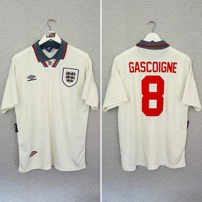 England home football shirt 1993/95 Gascoigne Large