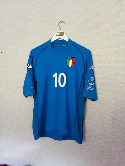 Italy home football shirt W/C 2002 Totti Large