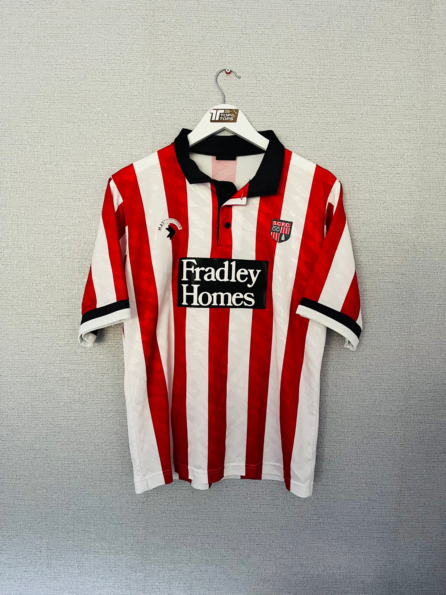 Stoke City home football shirt 1990/91 Medium