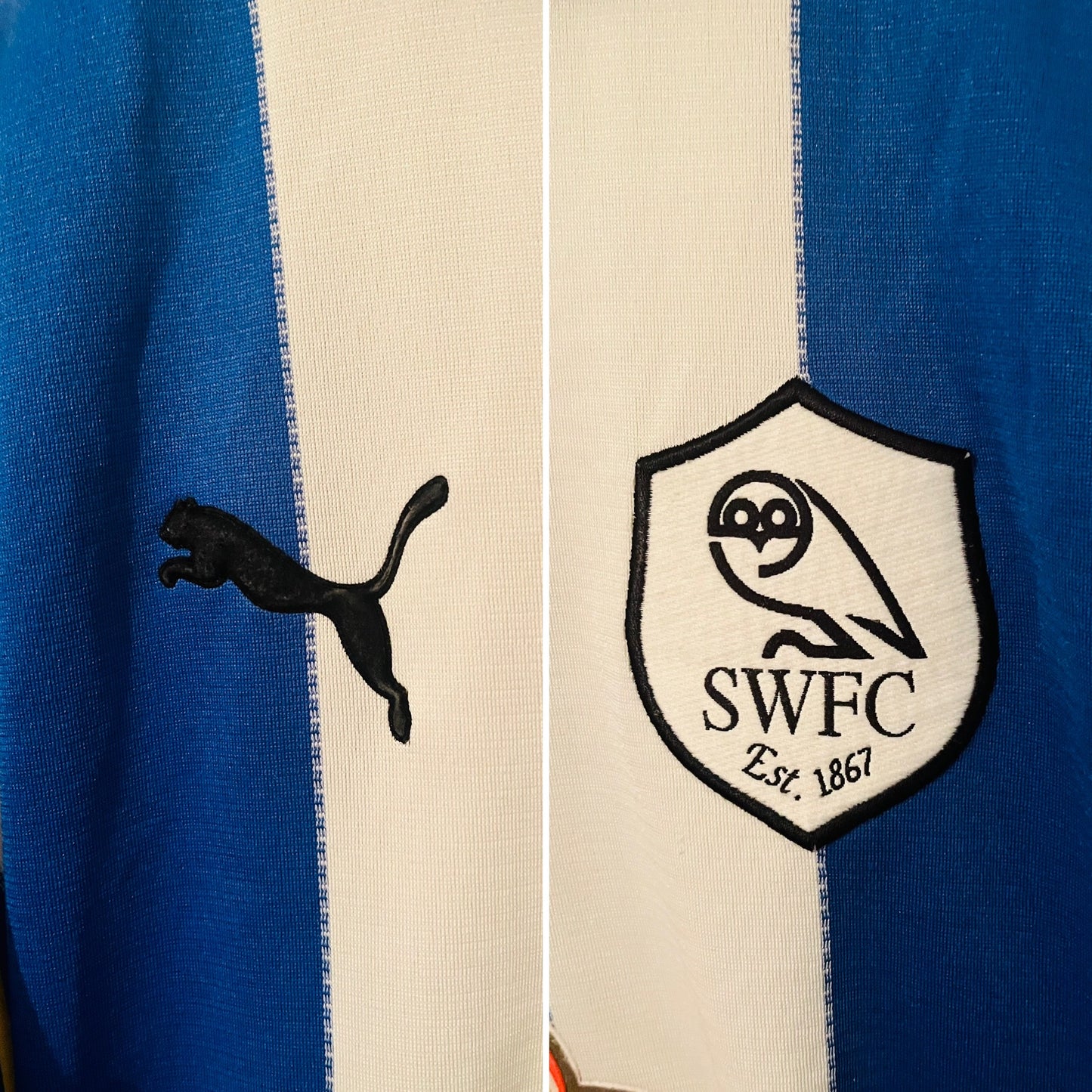 Sheffield Wednesday home football shirt 2000/01 Ekoku Large