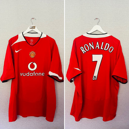Manchester United home football shirt 2004/06 CR7 XXL