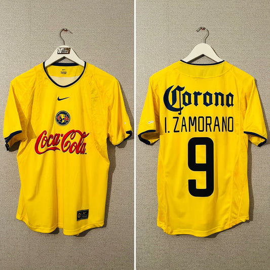 Club America home football shirt 2002/03 Zamorano Medium