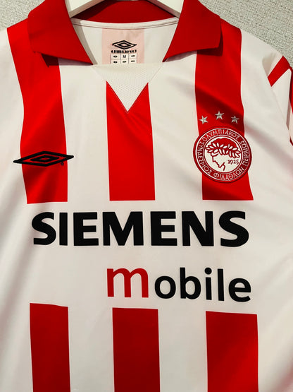 Olympiakos home football shirt 2004/05 Rivaldo Medium