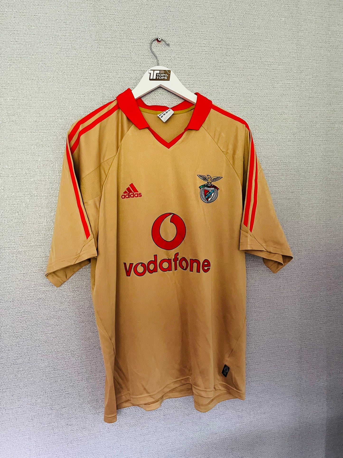 Benfica third football shirt 2004/05 Carlitos Large