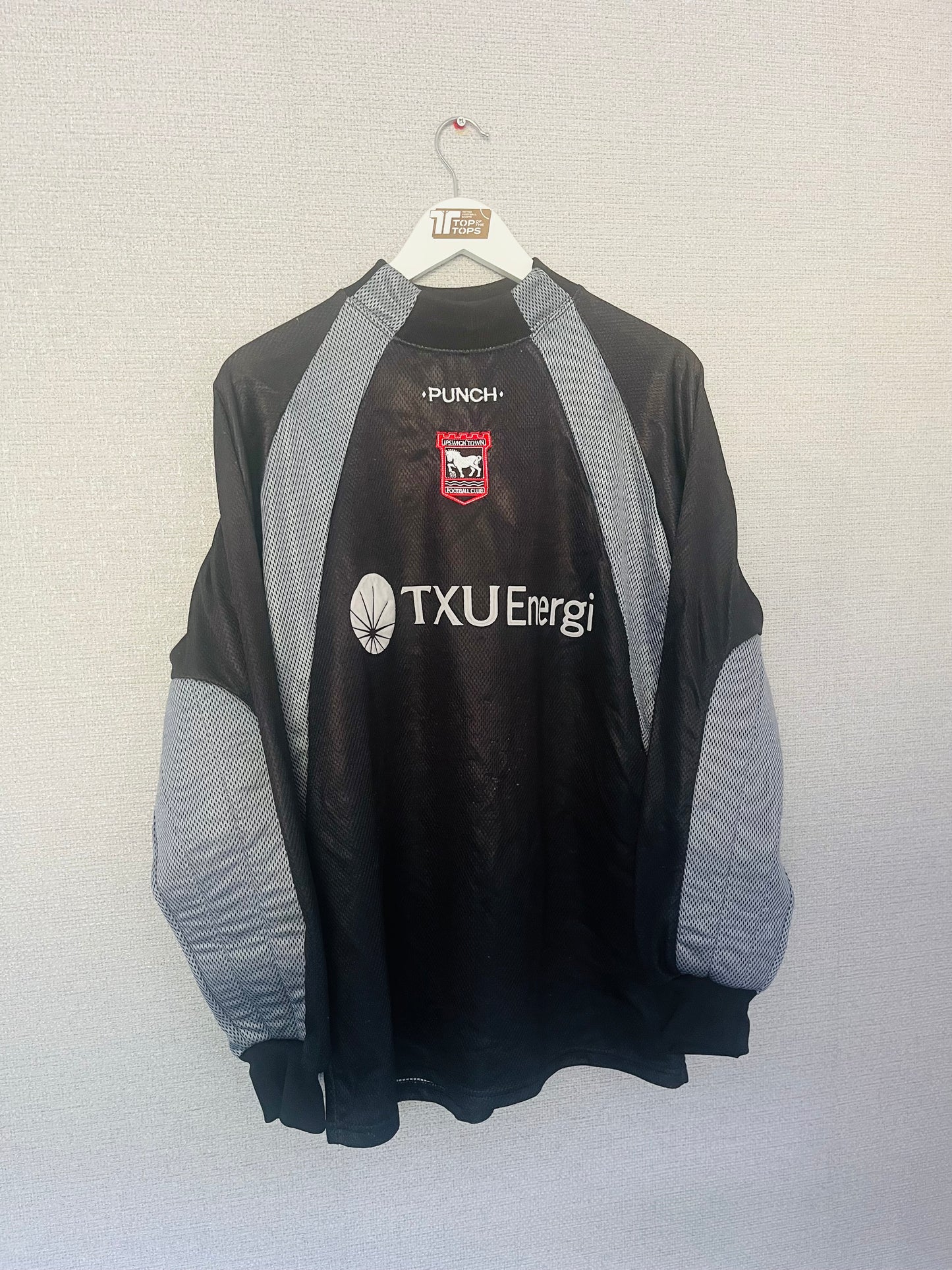 Ipswich Town goalkeeper football shirt 2001/03 Medium