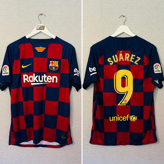 Barcelona home football shirt 2019/20 Suarez Large