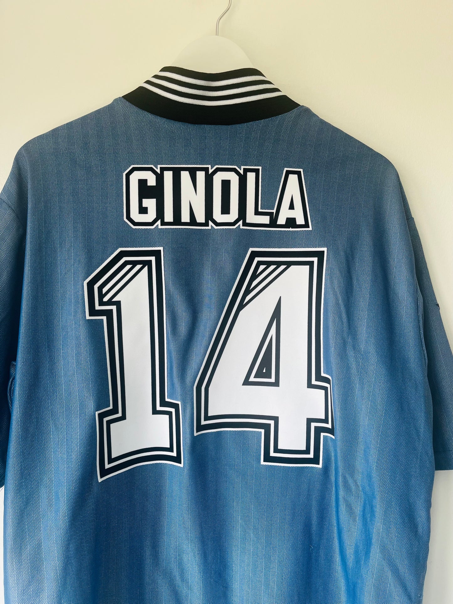 Newcastle United away football shirt 1996/97 Ginola Large
