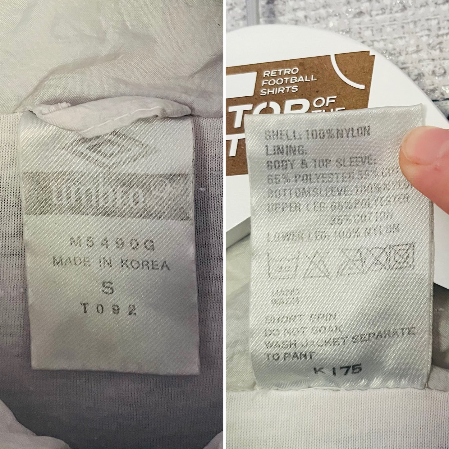 England tracksuit top football jacket (shell suit top)
Italia 1990 Medium/Large