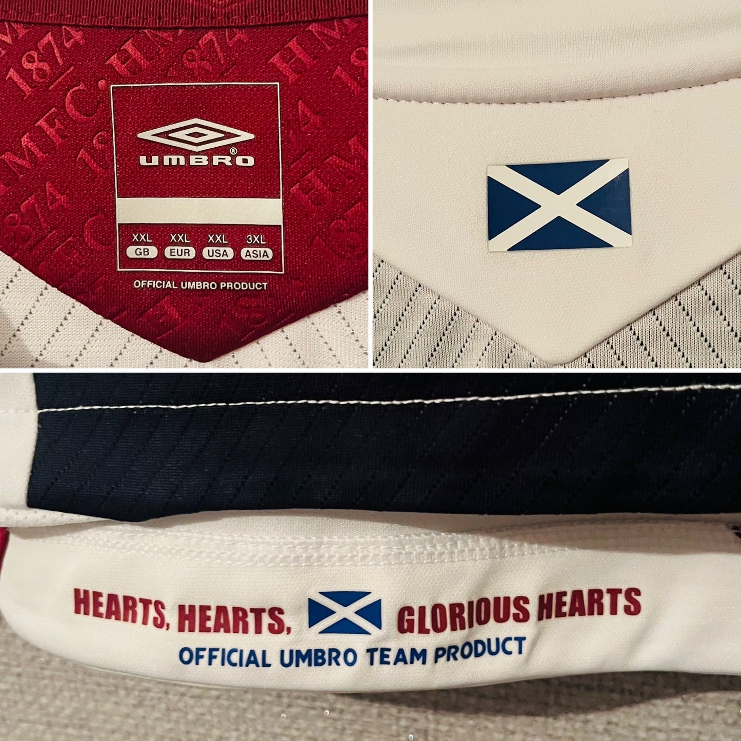 Heart of Midlothian Hearts away football shirt
2008/08 XXL BNWTs L/S
