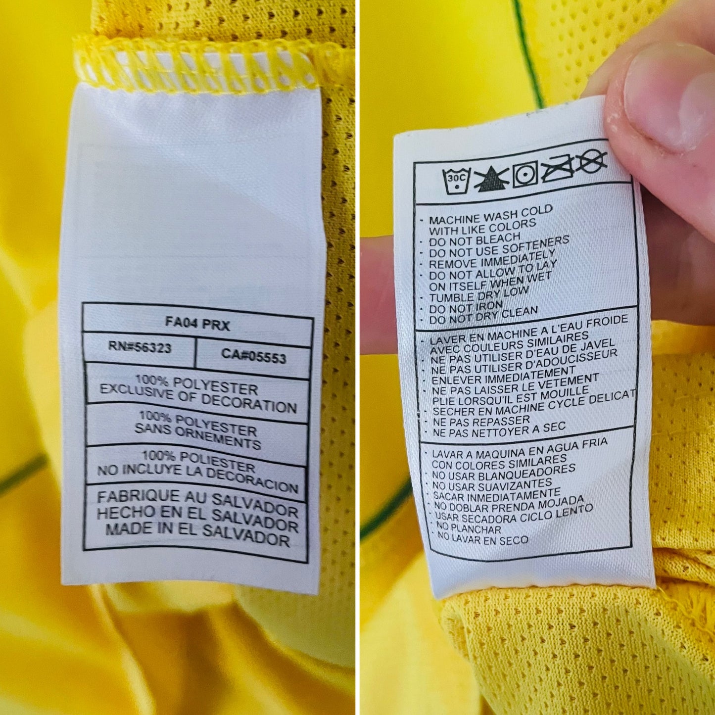 Brazil home football shirt 2004/06 Ronaldo Large