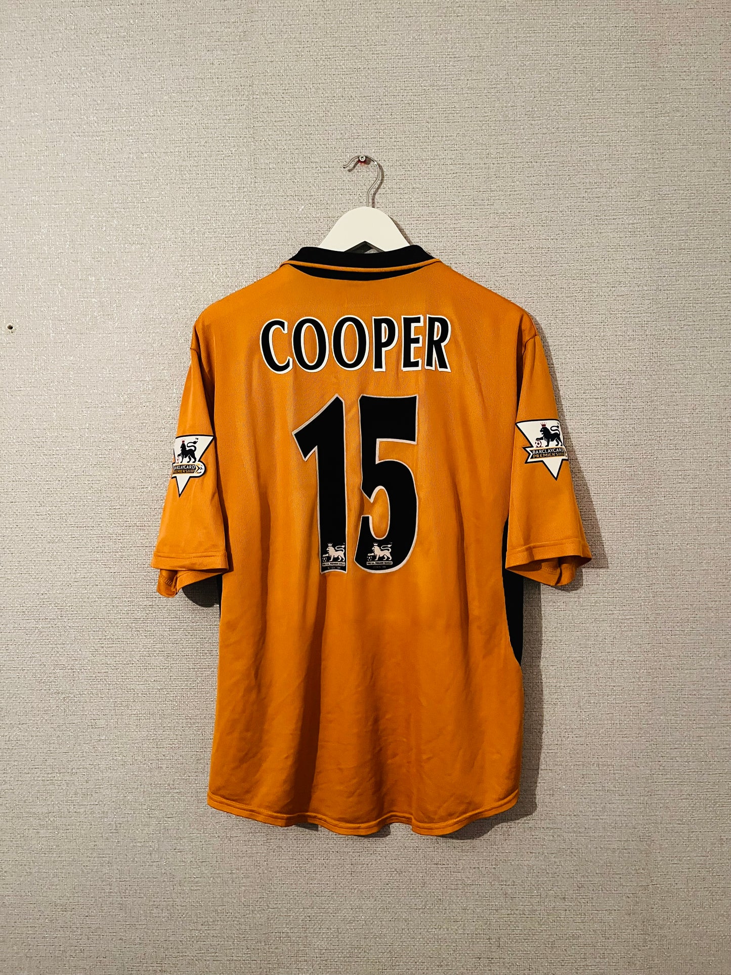 Wolverhampton Wanderers home football shirt 2003/04 Cooper Large