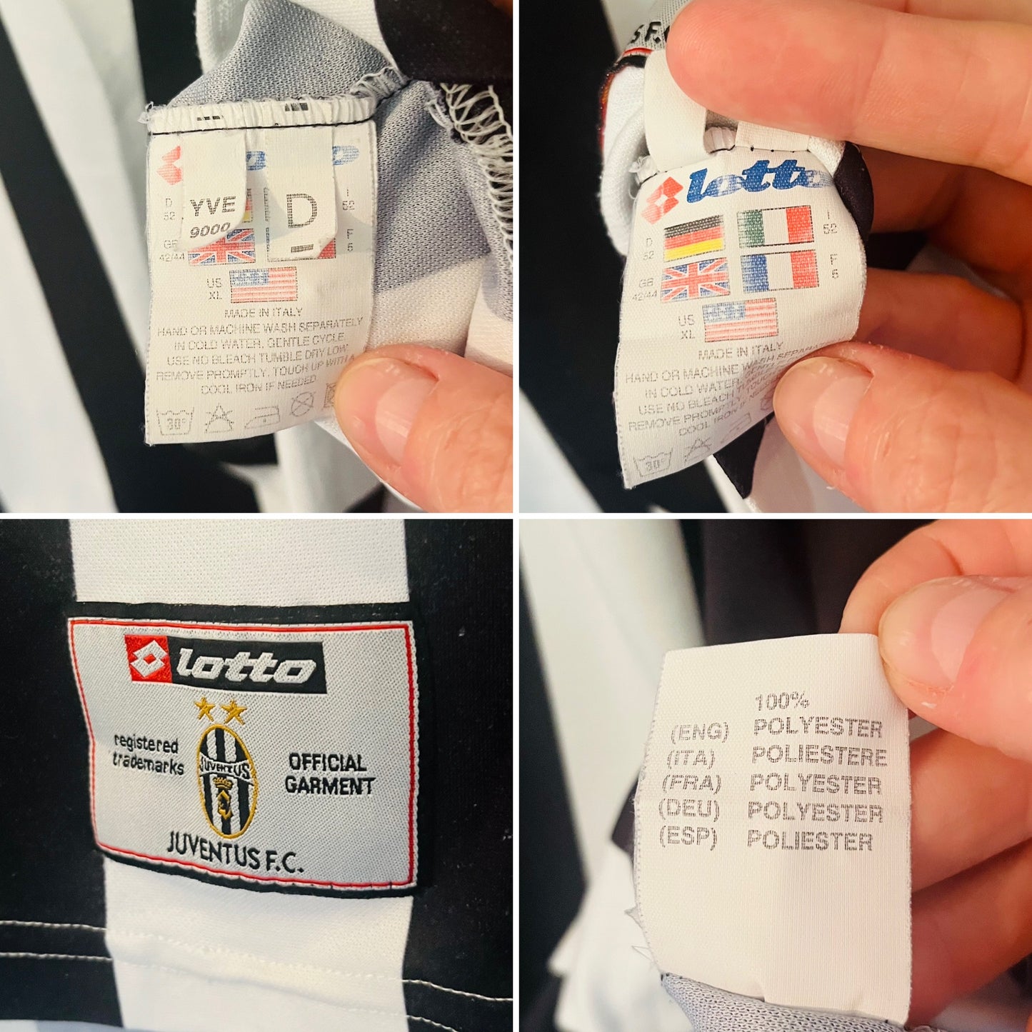Juventus home football shirt 2000/01 Zidane XL