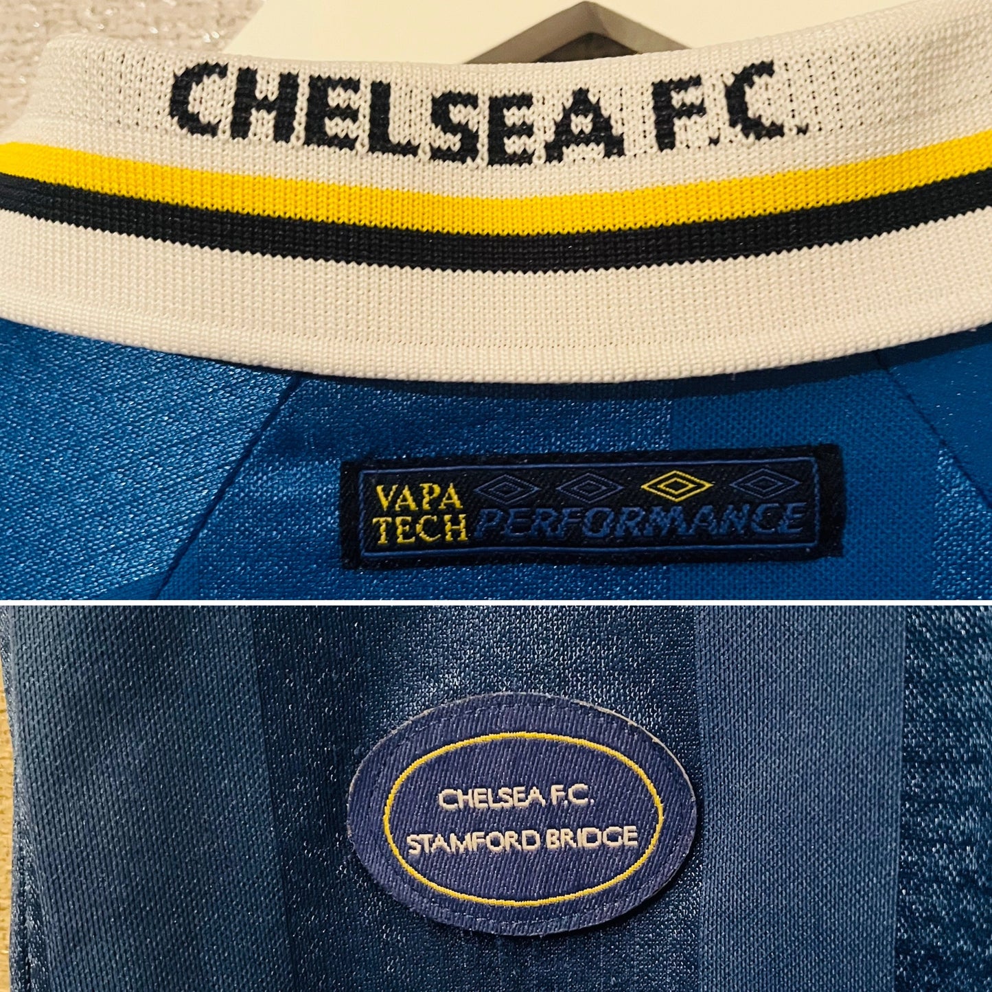 Chelsea home football shirt 1997/99 Zola Large