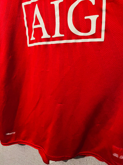 Manchester United home football shirt 2007/09 CR7 Medium