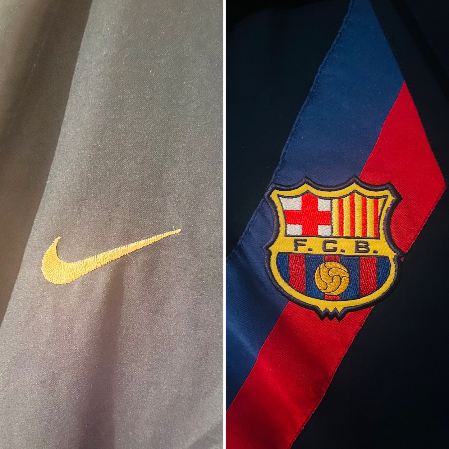 Barcelona away football shirt 2003/04 Ronaldinho Large