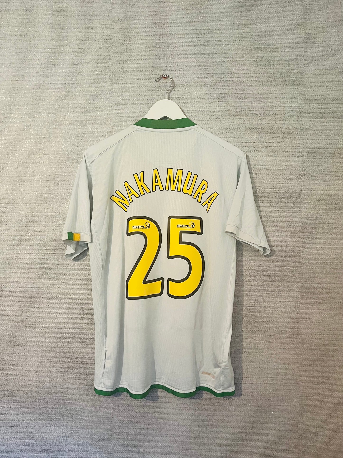 Glasgow Celtic away cup football shirt 2006/08 Nakamura large