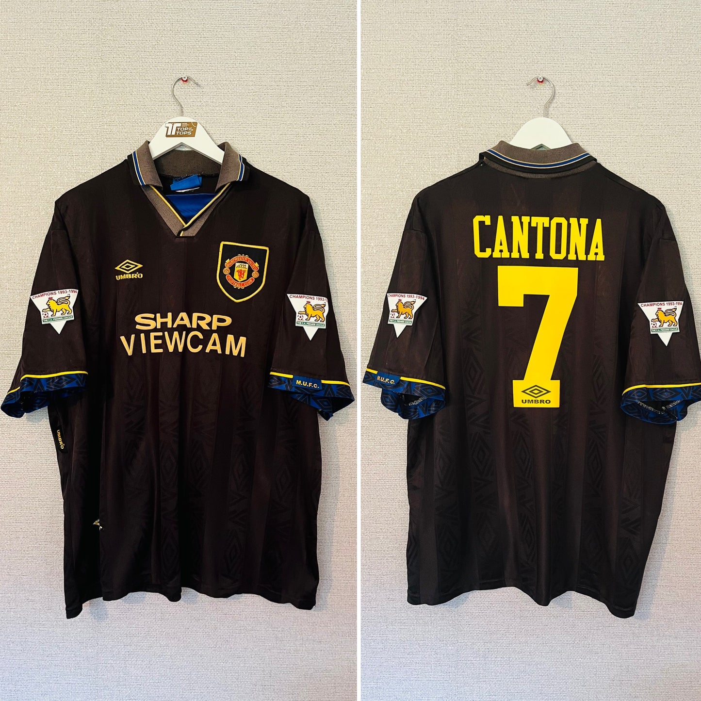 Manchester United away football shirt 1994/95 Cantona XXL