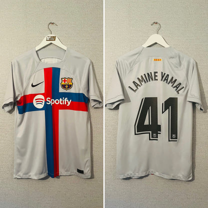 Barcelona third football shirt 2022/23 Lamine Yamal Medium