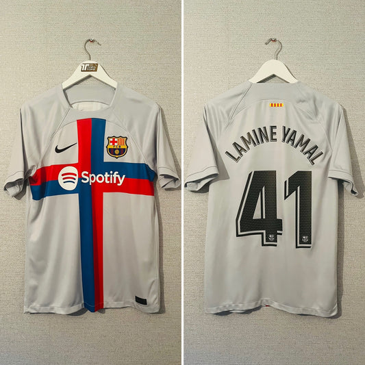 Barcelona third football shirt 2022/23 Lamine Yamal Medium