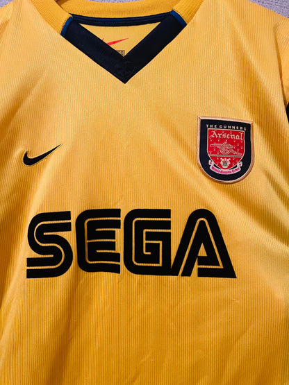 Arsenal away football shirt 2000/01 Suker Large
