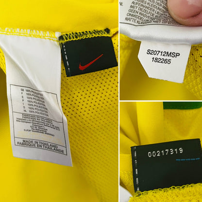 Brazil home football shirt W/C 2002 Ronaldo Medium