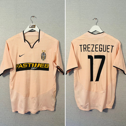 Juventus away football shirt 2003/04 Trezeguet Small/Medium
