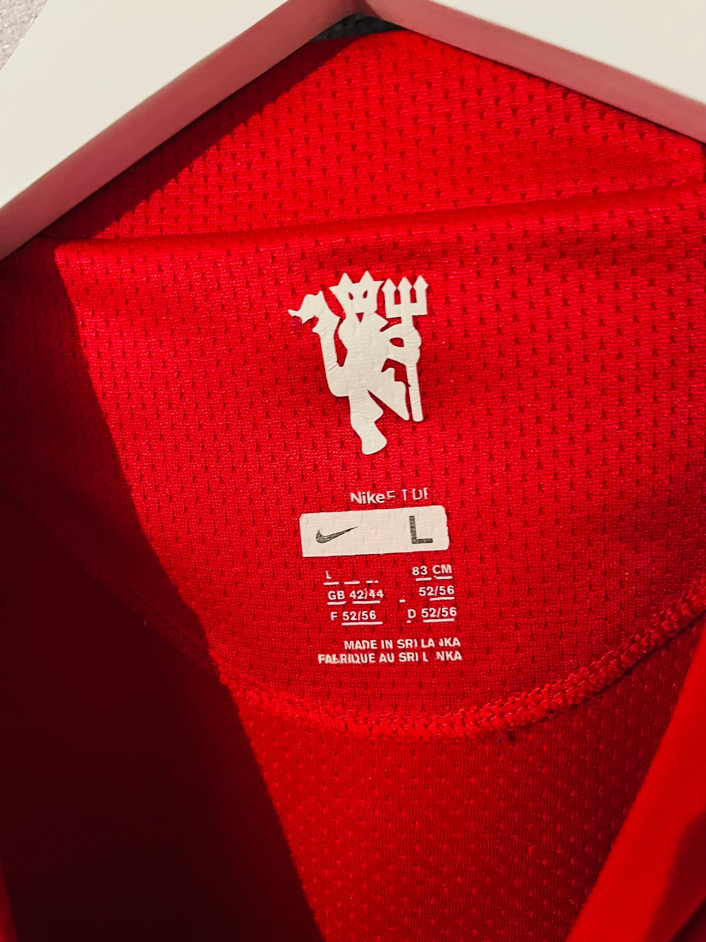Manchester United home football shirt 2007/08 CR7 Large