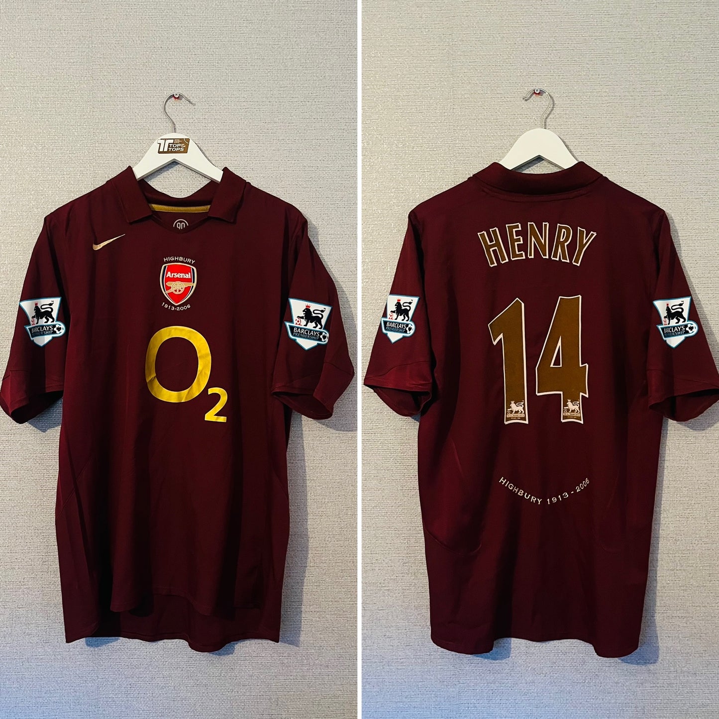 Arsenal home football shirt 2005/06 Henry Large