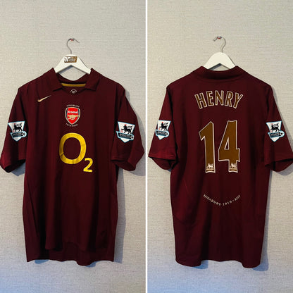 Arsenal home football shirt 2005/06 Henry Large
