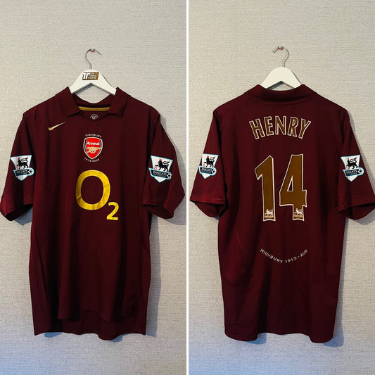 Arsenal home football shirt 2005/06 Henry Large