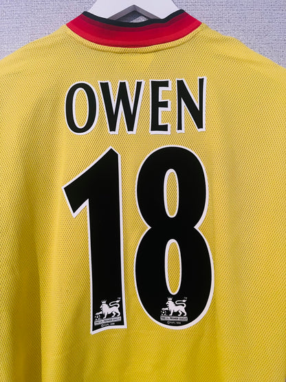 Liverpool away football shirt 1997/99 Owen Large