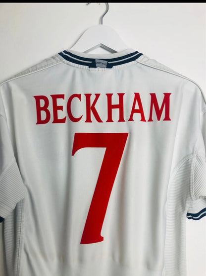 England home football shirt 1999/2000 Beckham medium