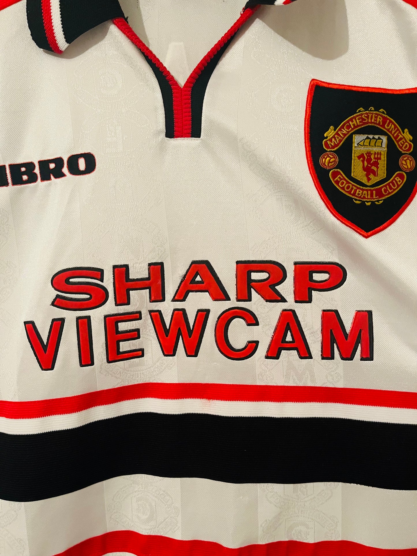 Manchester United away football shirt 1997/99 Keane Medium