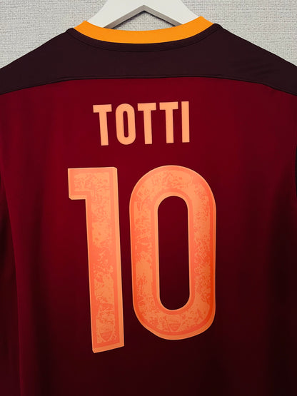 Roma home football shirt 2015/16 Totti Medium