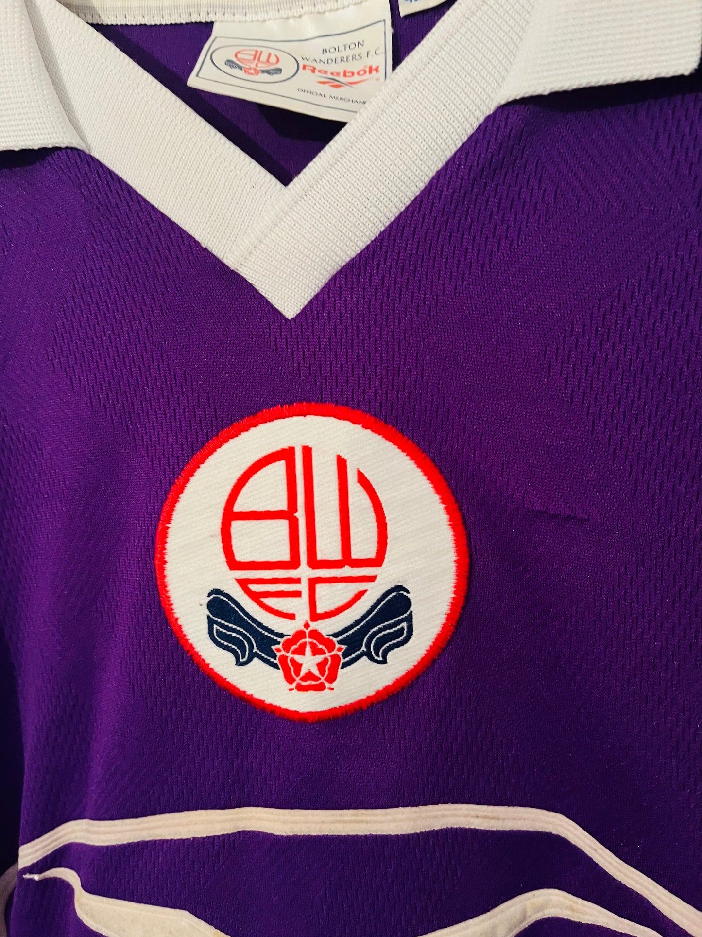 Bolton Wanderers away football shirt 1997/98 Fish Large