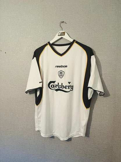 Liverpool away football shirt 2001/03 Baros Large