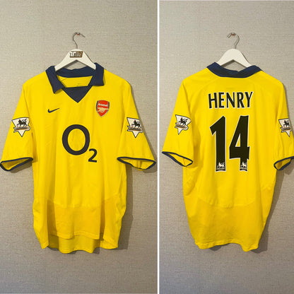 Arsenal away football shirt 2003/04 Henry Large