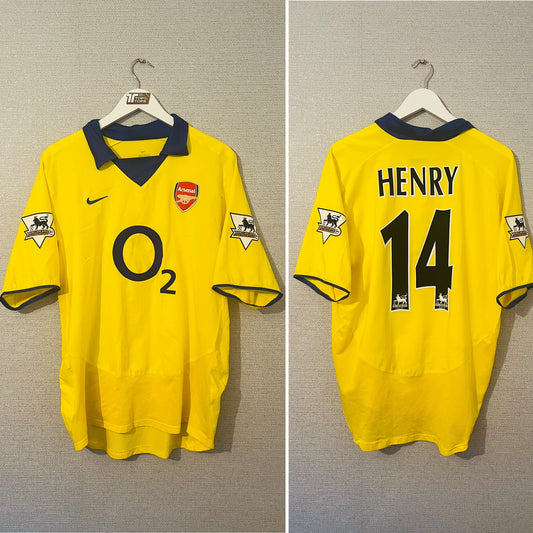Arsenal away football shirt 2003/04 Henry Large