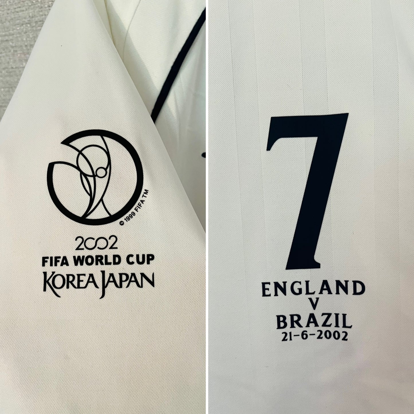 England home football shirt        W/C 2002 Beckham XL