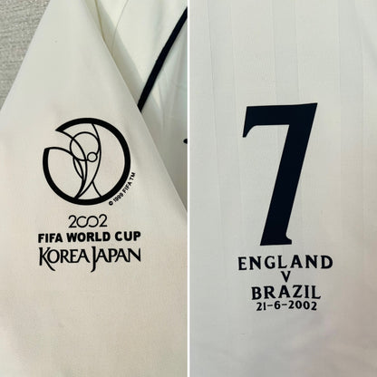England home football shirt        W/C 2002 Beckham XL