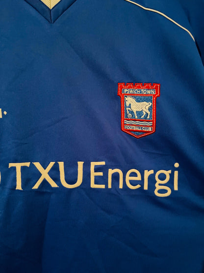 Ipswich Town home football shirt 2001/03 Medium