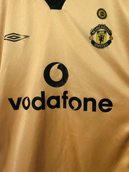 Manchester United away reversible football shirt 2001/02 Solskjaer Medium