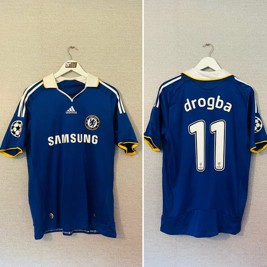 Chelsea home football shirt 2008/09 Drogba Medium