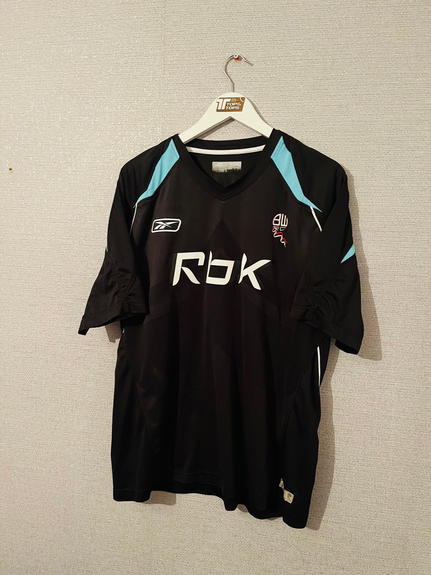 Bolton Wanderers away football shirt 2007/08 Stelios Large