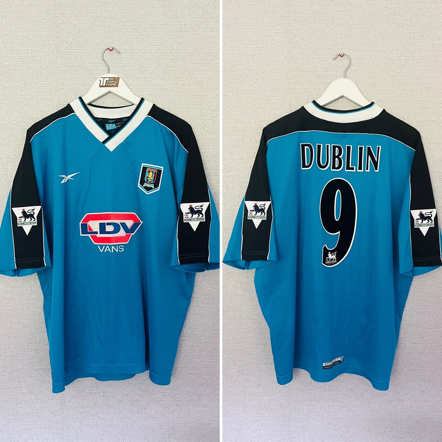 Aston Villa away football shirt 1998/2000 Dublin XXL