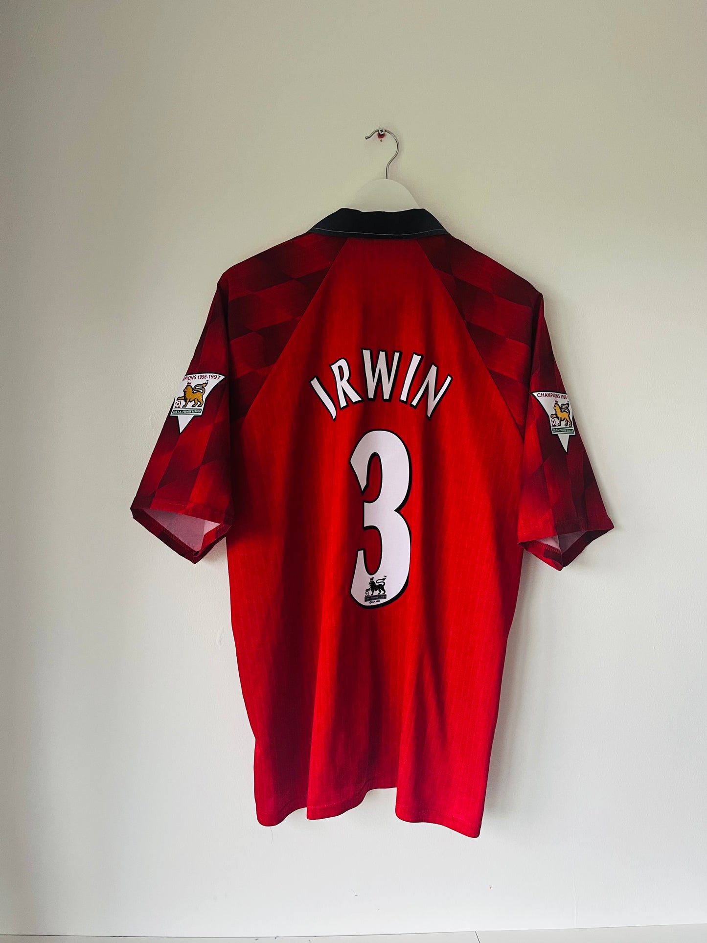 Manchester United home football shirt 1997/98 Irwin XXL