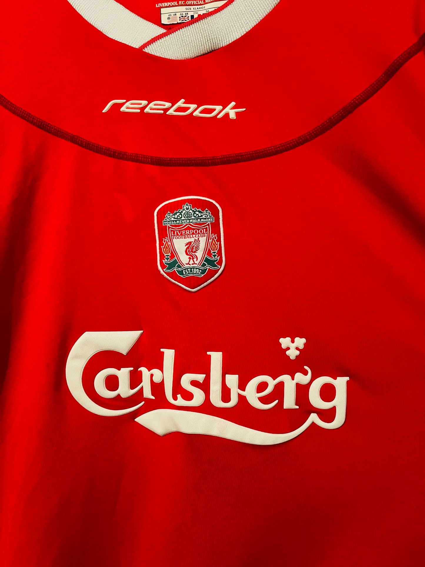 Liverpool home football shirt 2002/04 Gerrard XL