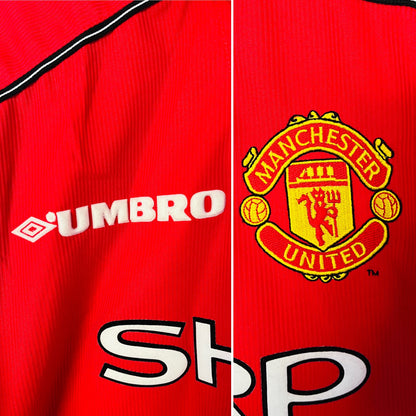 Manchester United home football shirt 1998/2000 Keane Large
