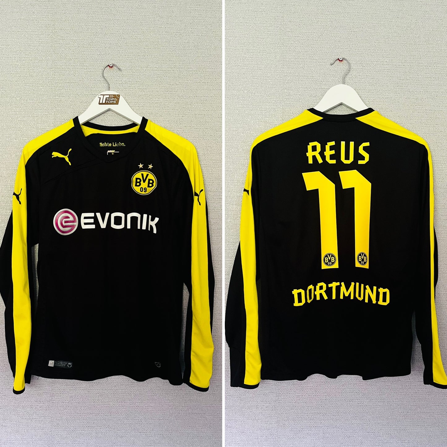 Borussia Dortmund away football shirt 2013/14 Reus Medium L/S
